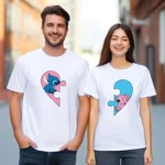 Stitch & Angel Demi-Coeur T-shirt