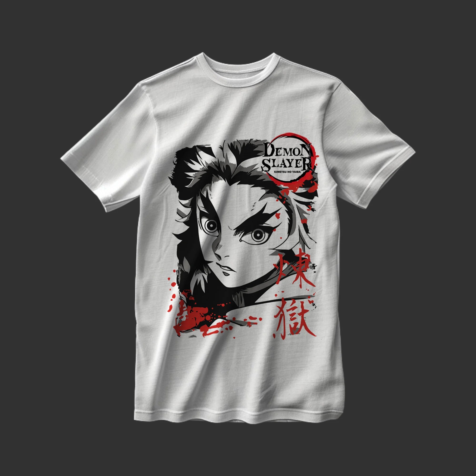 DEMON SLAYER-12 FRONT WHITE