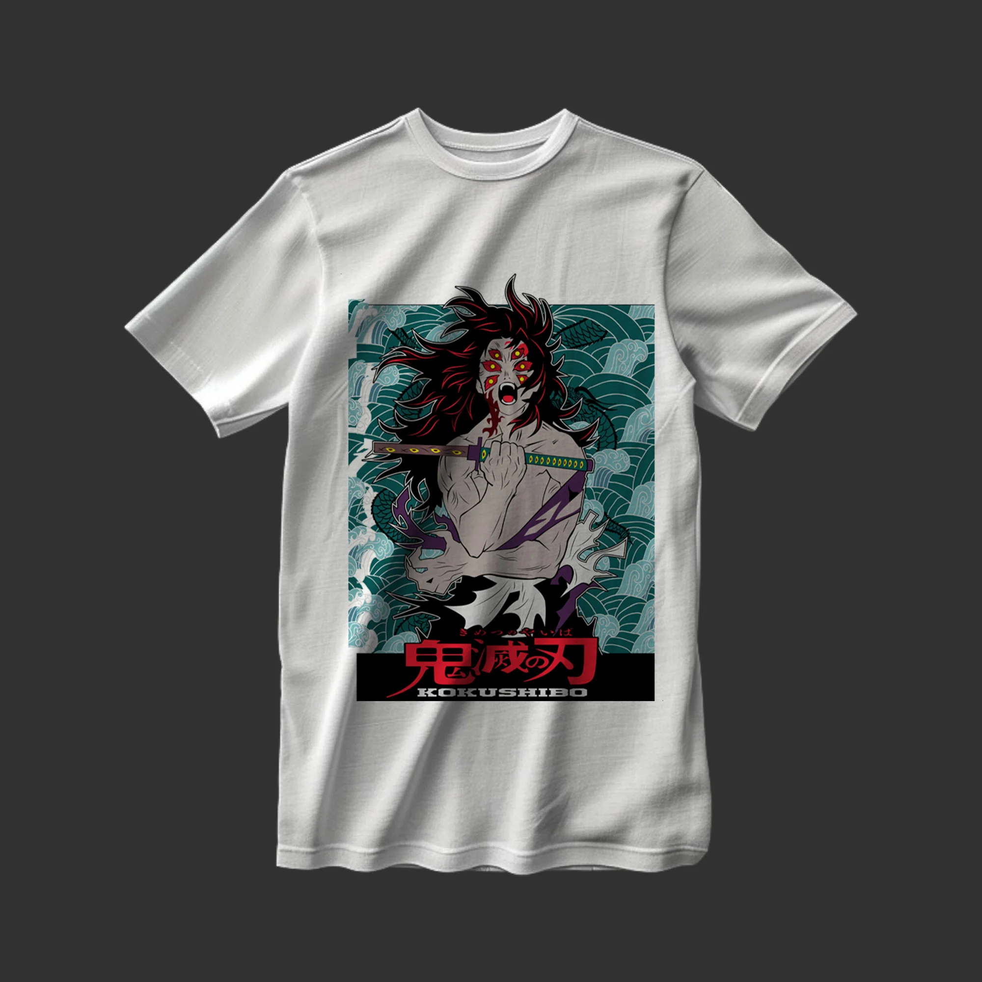 DEMON SLAYER-15 FRONT WHITE