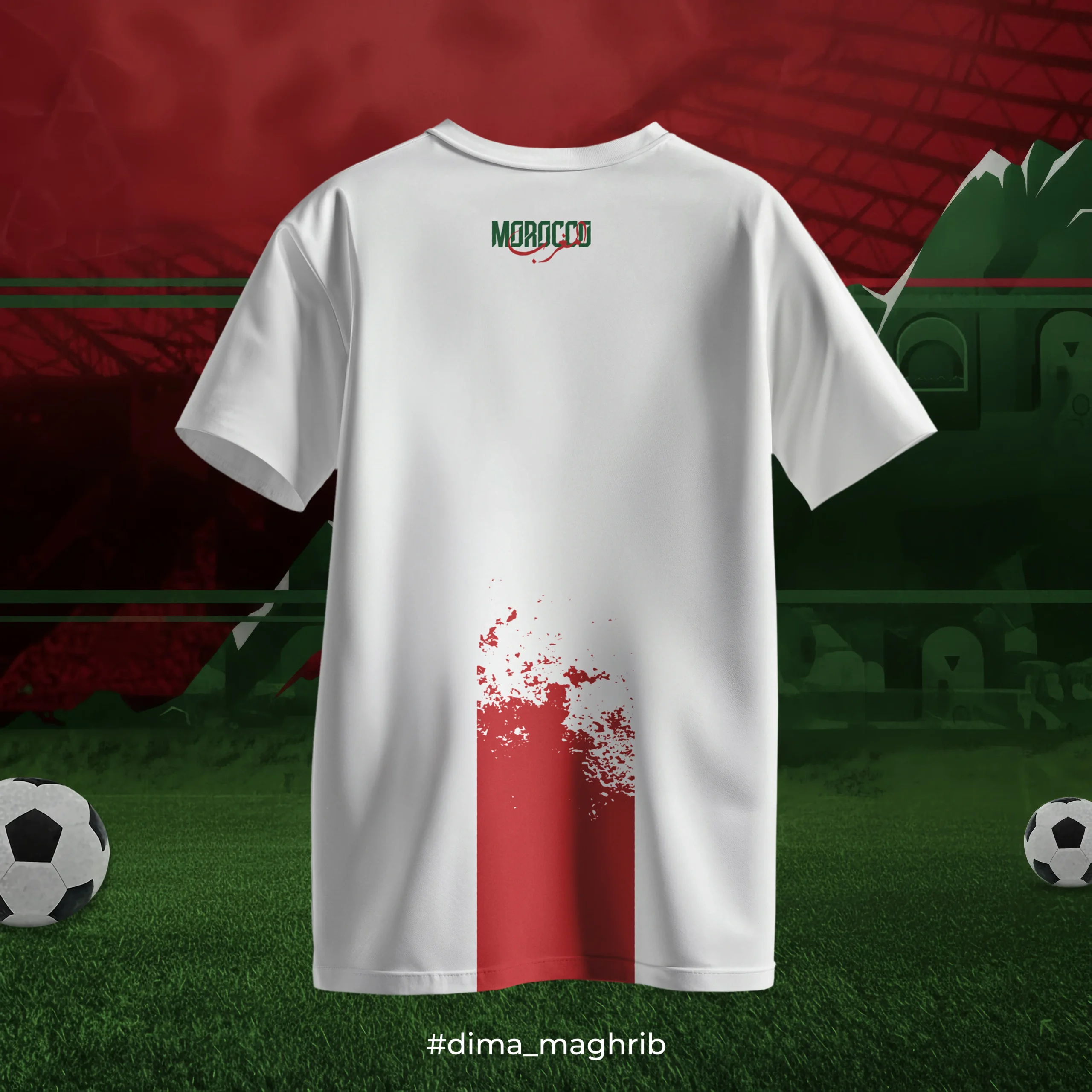 morocco tshirt white back elmall product