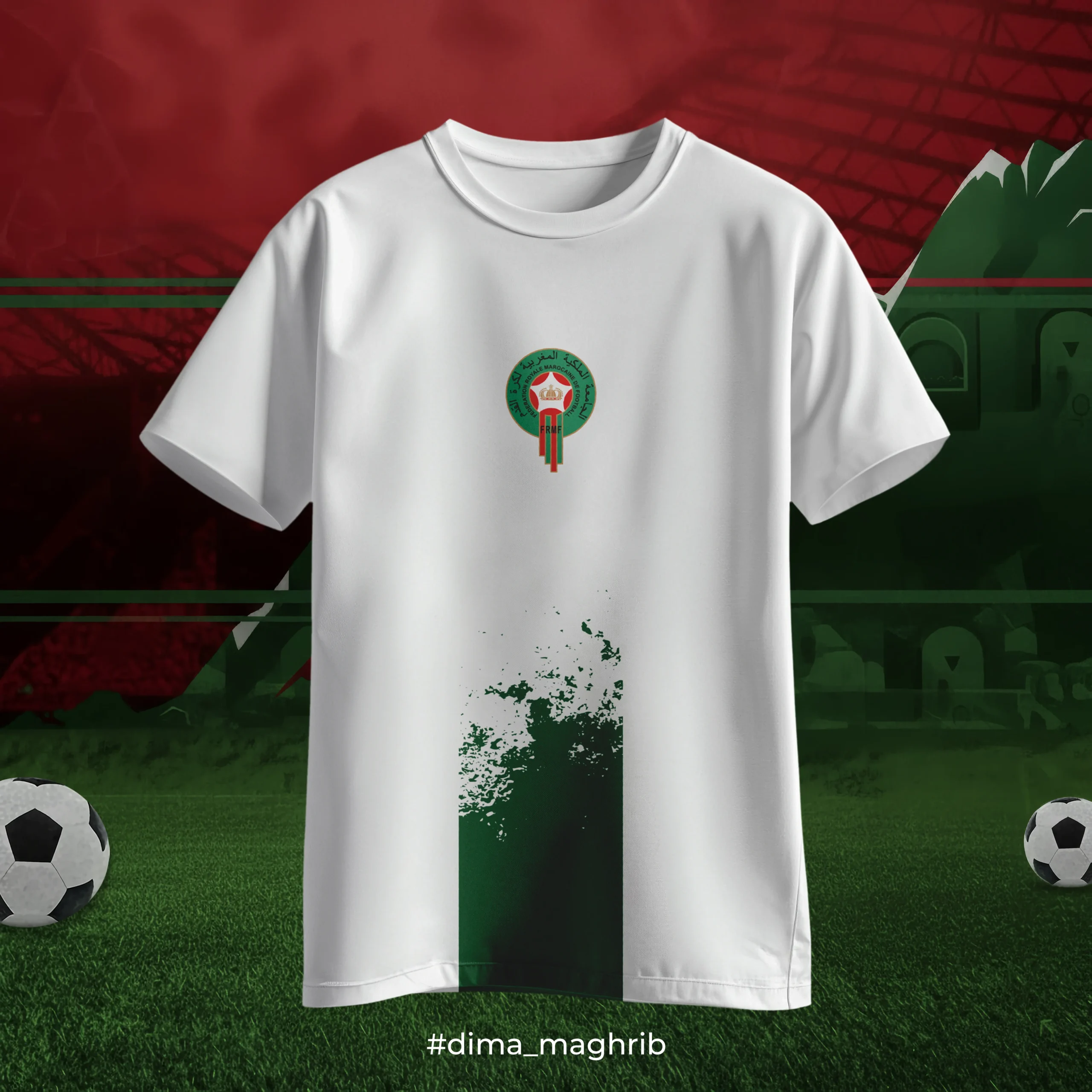 Lions de l'Atlas Blanc T-shirt